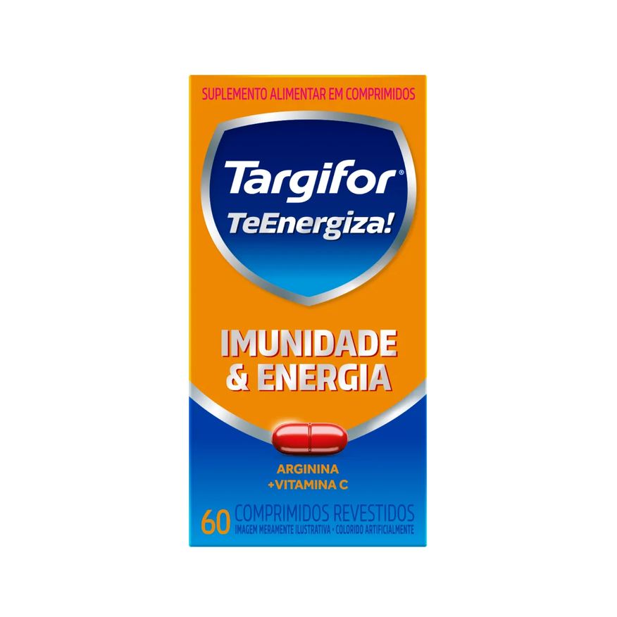 Vitamina C 500mg + Arginina 500mg Targifor TeEnergiza! 60 comprimidos