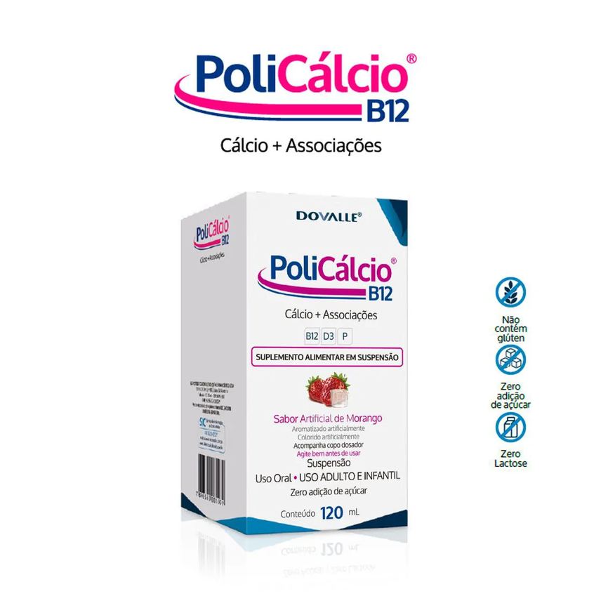 Dovalle PoliCálcio B12 120ml