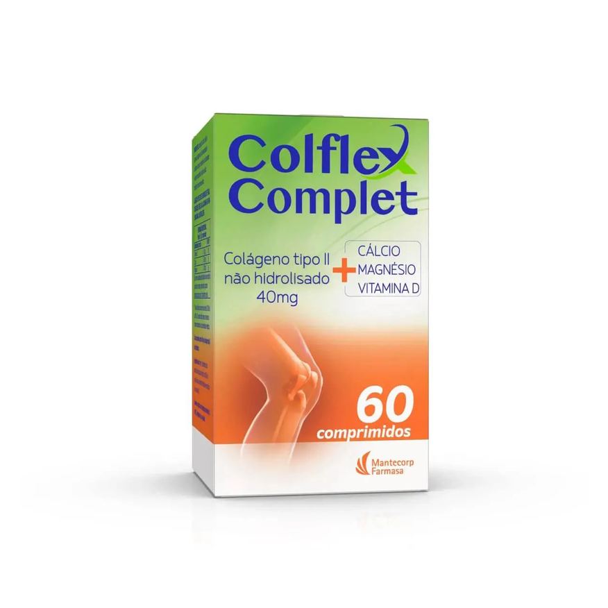 Colflex Colágeno Complet 40mg Tipo II Não Hidrolisado – 60 Comprimidos