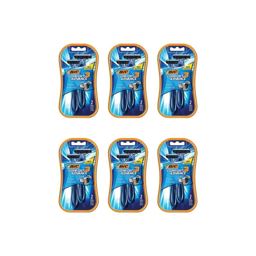 Bic Aparelho de Barbear Comfort 3 Com 2Un Normal-Kit C/6un