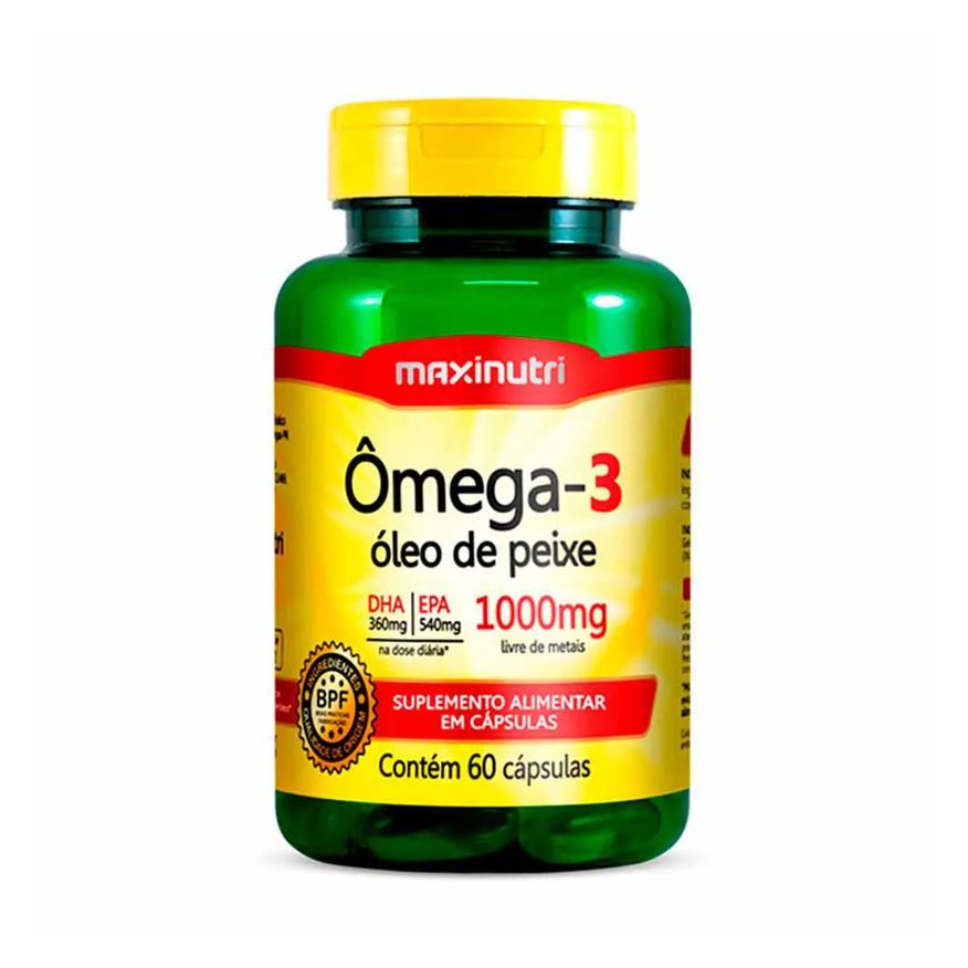 Maxinutri Ômega 3 Óleo de Peixe 60 Cápsulas 1000mg