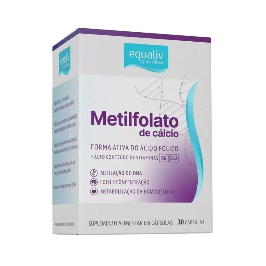 Equaliv Suplemento Alimentar Metilfolato de Cálcio 30cps