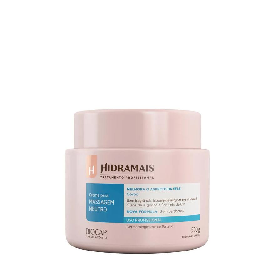 Hidramais Creme Para Massagem Neutro 500g