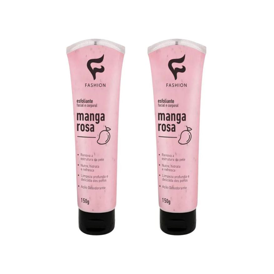 Fashion Esfoliante Facial e Corporal 150g Manga Rosa - 2un