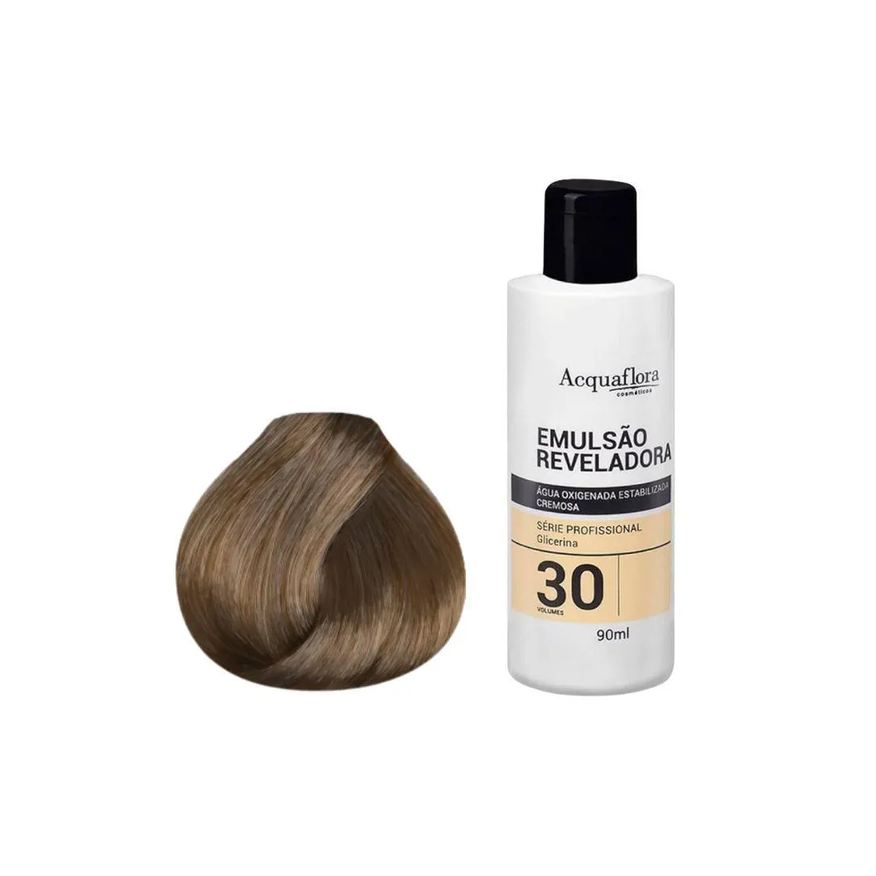 Acquaflora Kit Coloração Permanente 8.0+Água Oxigenad 30vol