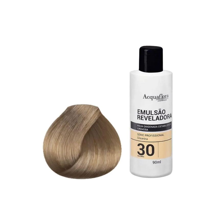 Acquaflora Kit Coloração Permanente 9.1+Água Oxigenad 30vol