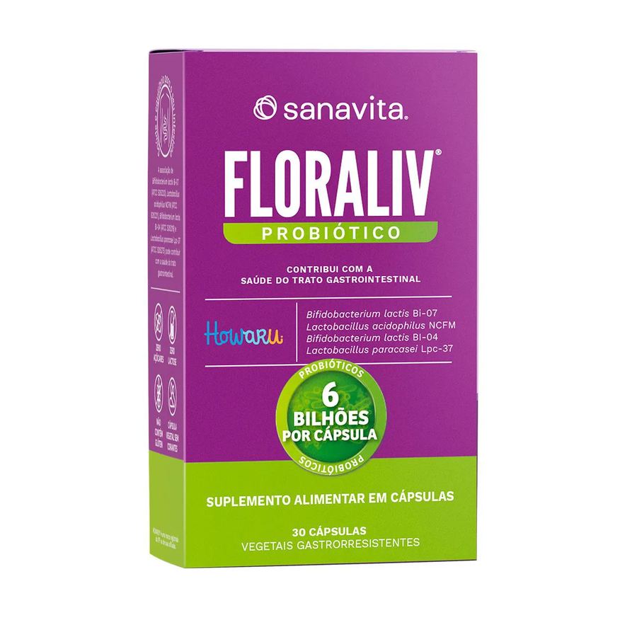 Sanavita Probiótico Floraliv 30 cápsulas