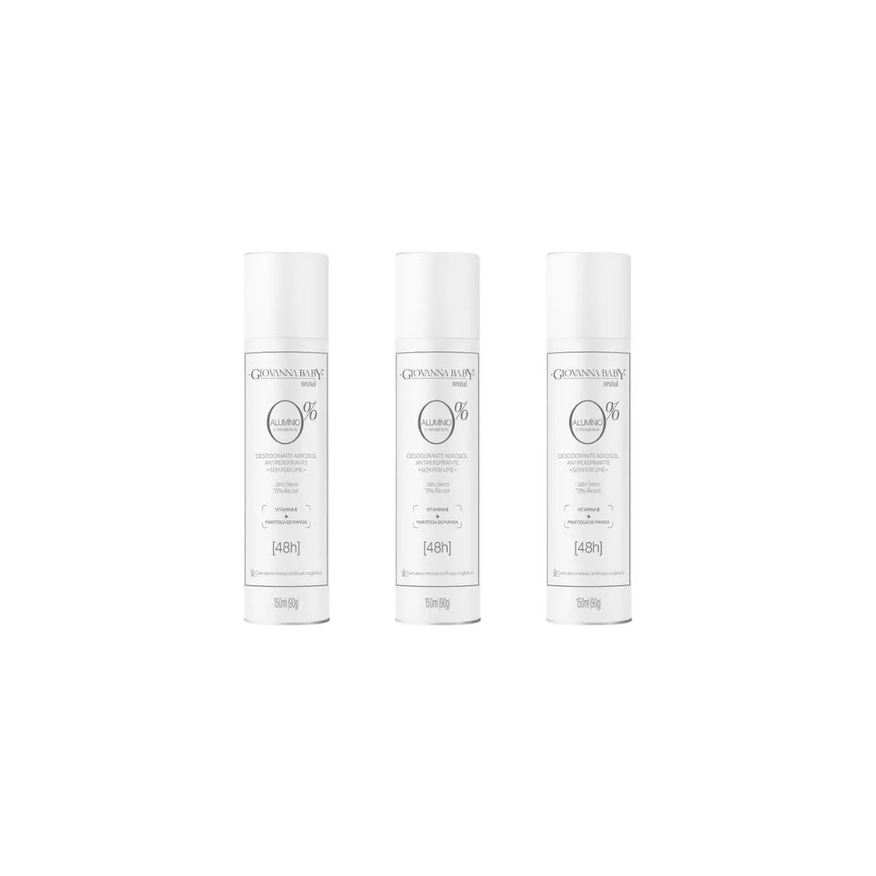 Giovanna Baby Desodorante Aero 150ml 0% Aluminio Neutral-3un