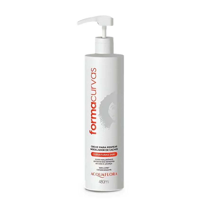 Acquaflora Creme para Pentear Forma Curvas Modelador de Cachos 480ml