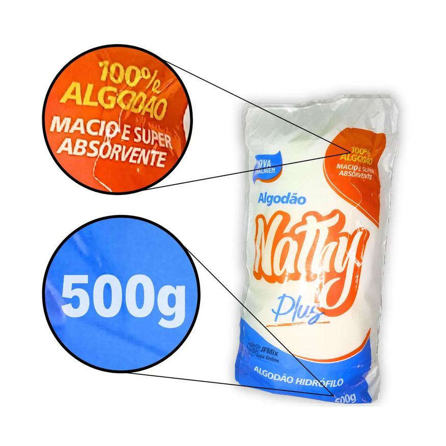 Hidrófilo Algodão Rolo 500g