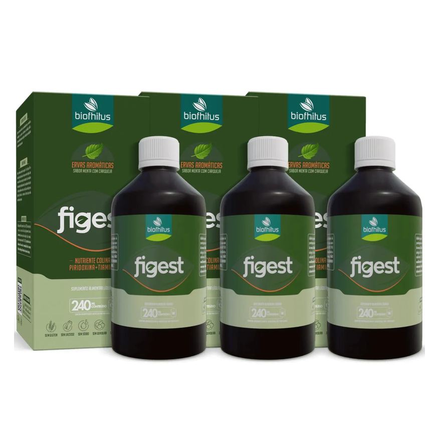 Biofhitus Kit C3 Figest Suplemento Matinal Líquido