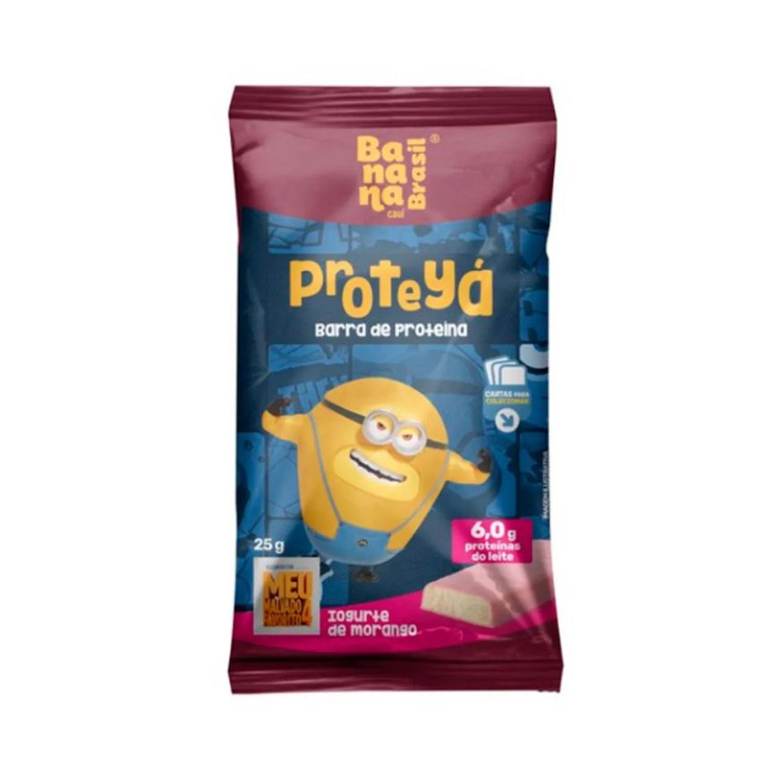 Banana Brasil Barra de Proteína Proteyá Iogurte de Morango 25g