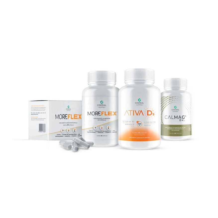 Central Nutrition Protocolo Ossos e Articulações (moreflex® + Calmag® Dk2 + Ativa D³®)