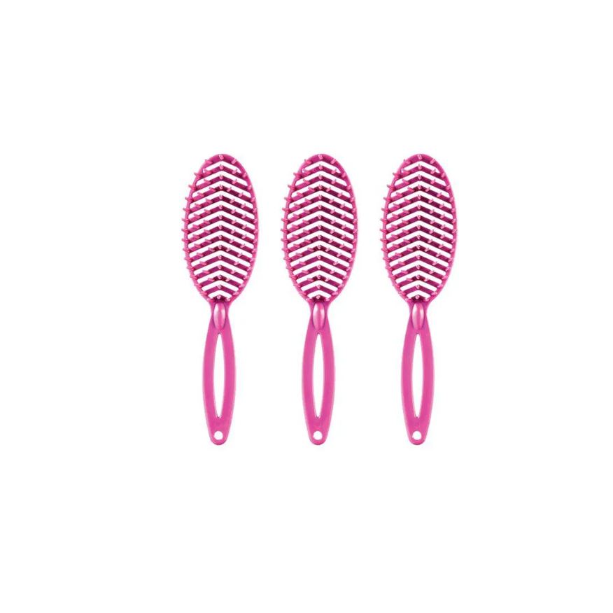 Darma Escova de Cabelo 302 Rigida Oval Desemb - Kit C/3un