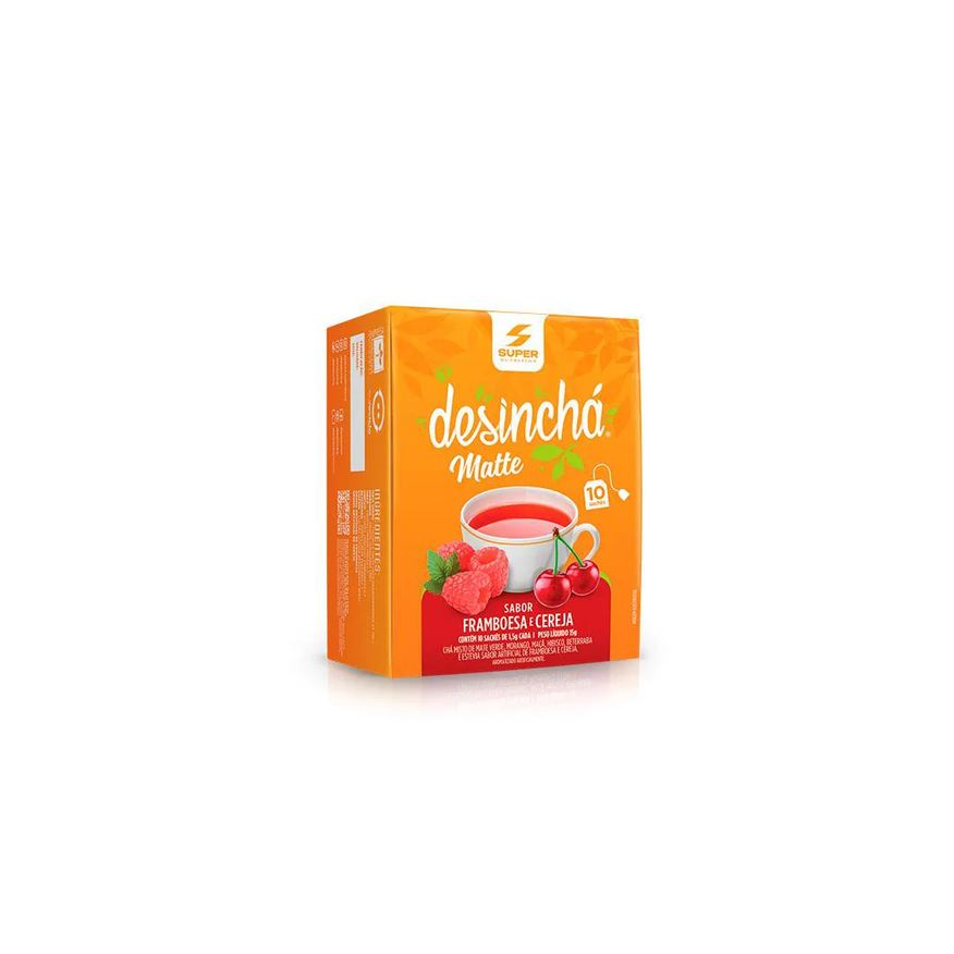 Desincha Desinchá Matte Framboesa e Cereja (10 sachês)