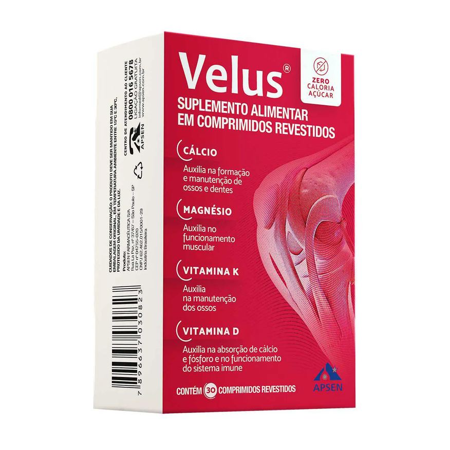 Velus Magnésio 30 comprimidos