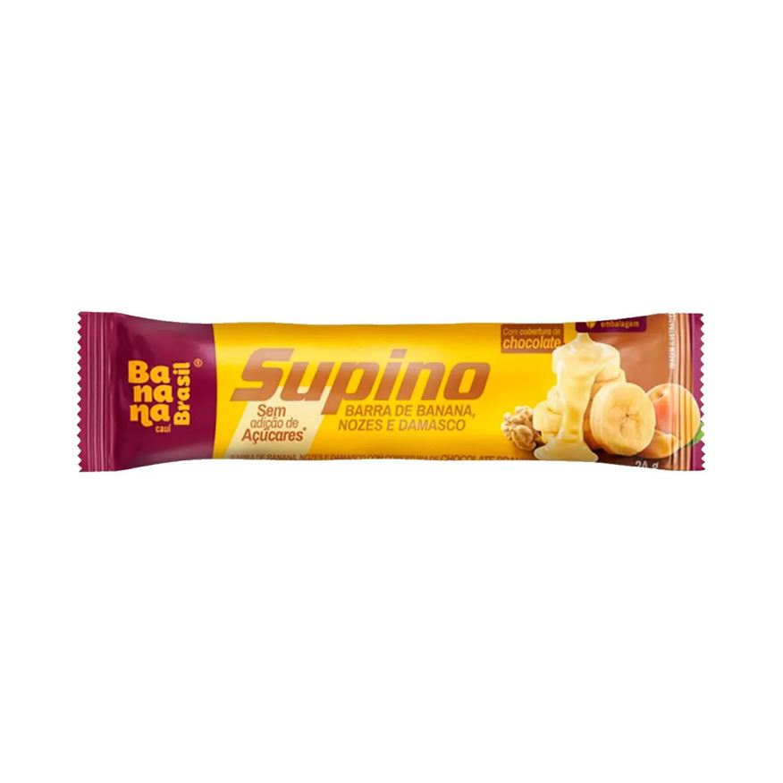 Supino Barra de Frutas Zero Banana, Nozes e Damasco 24g