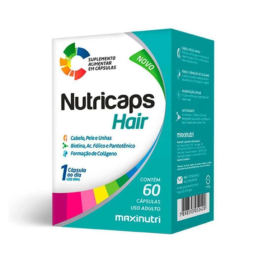 Maxinutri Nutricaps Hair Polivitaminico 60 Capsulas