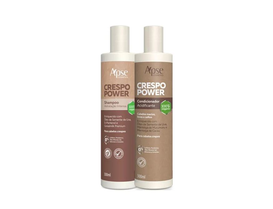 Apse Kit Shampoo E Condicionador Crespo Power 300ml