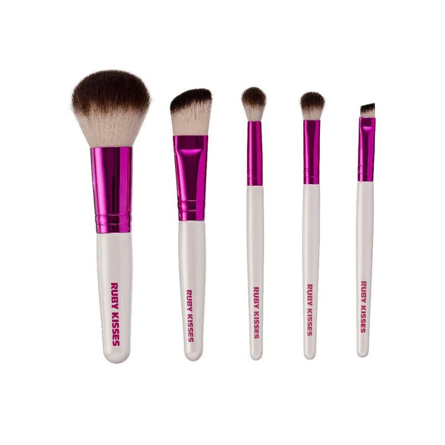 Ruby Kisses Kit de Pincéis Rosto e Olhos - Branco