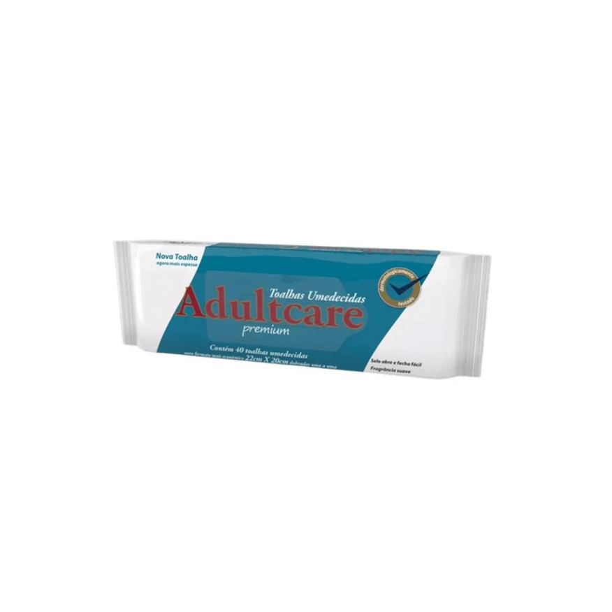Adultcare Toalha Umedecida Geriátrica - Premium - Pacote c/ 40 unidades