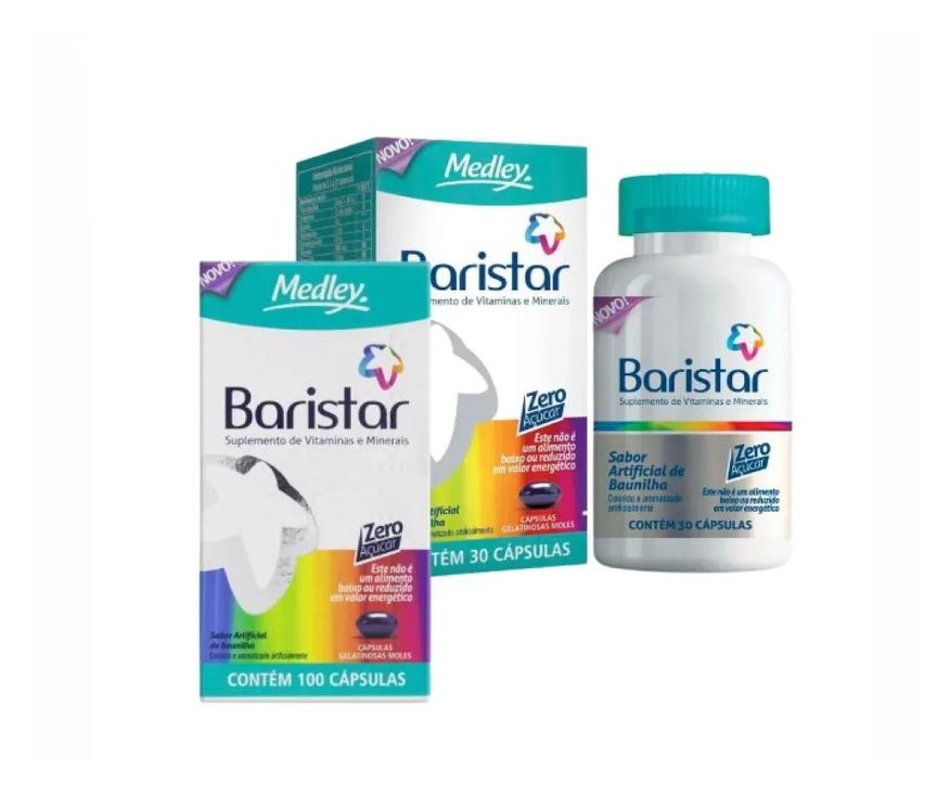 Cellera Kit Suplemento Alimentar Baristar 100Cps + Baristar 30Cps
