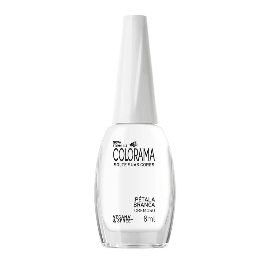 Colorama Esmalte Cremoso Solte Suas Cores 8ml - Pétala Branca