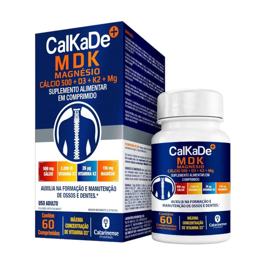 Catarinense Suplemento Alimentar Calkade Mdk 60 comprimidos