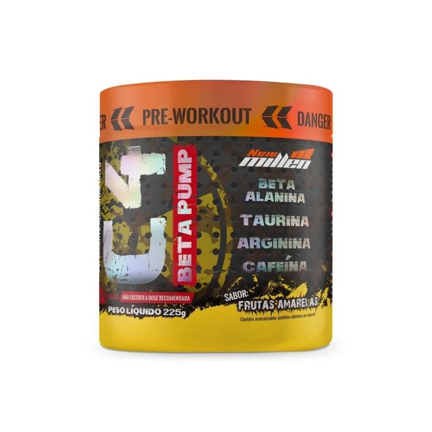 New Millen C4 Beta Pump (225g) - Sabor: Frutas Amarelas