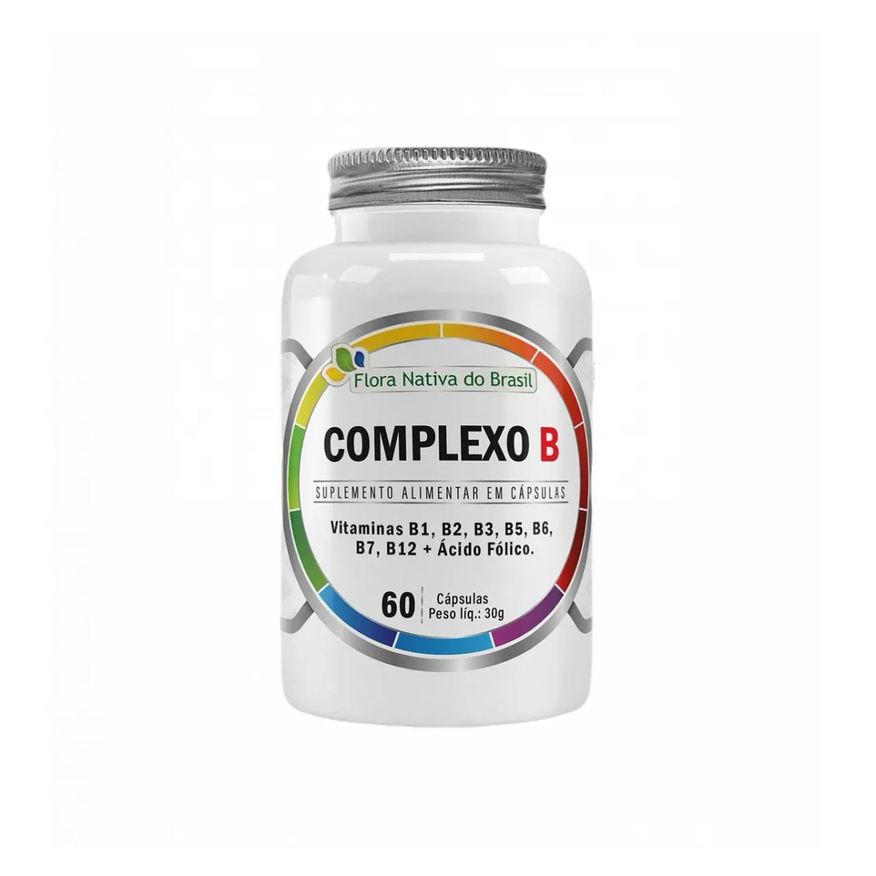Flora Nativa Do Brasil Complexo B 500mg + Biotina - 60 cápsulas - Flora Nativa