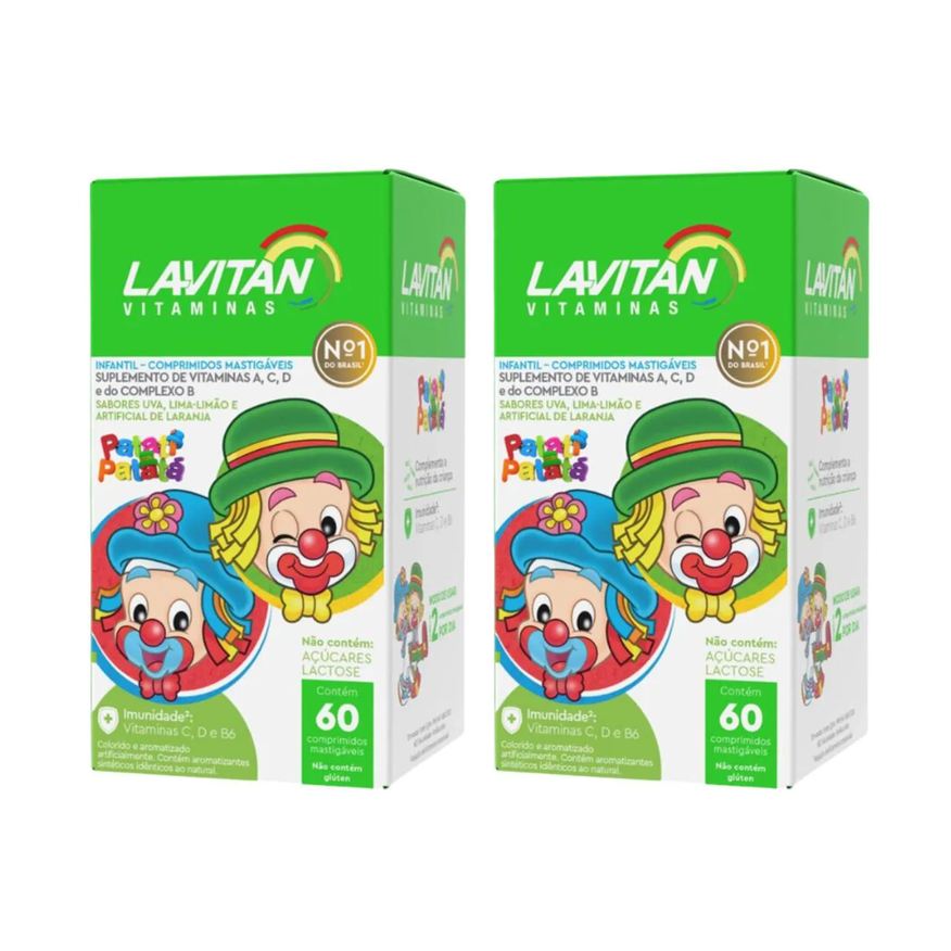 Cimed Kit C2 Lavitan Patati Patatá Saúde Divertida Crianças