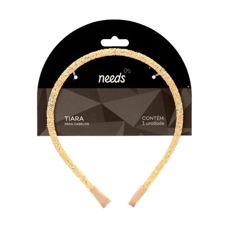 Needs Tiara para Cabelos com Glitter