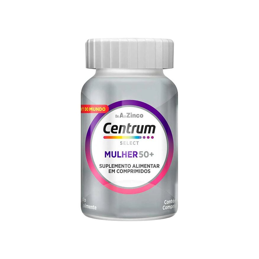Centrum Kit Creme Fixador de Dentadura Ultra Corega Tripla Ação Sem Sabor 8,5g + Polivitamínico Select Mulher 50+ 60 comprimidos