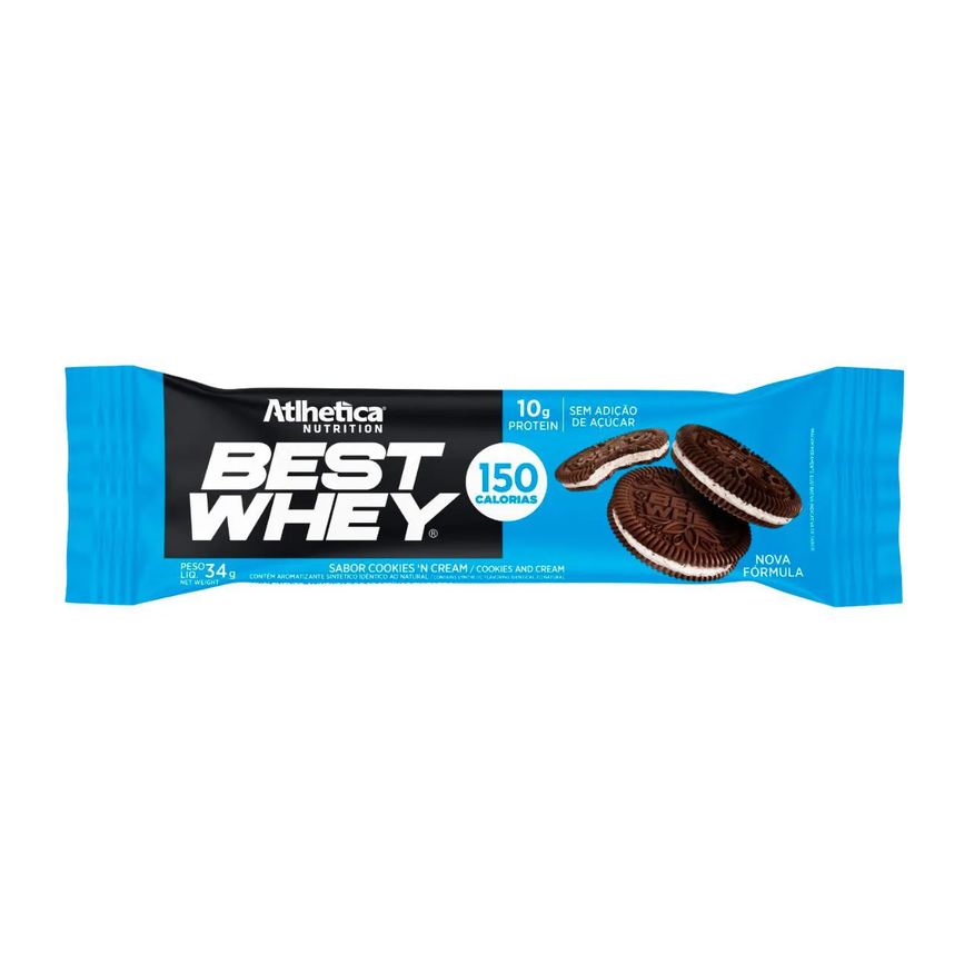 Best Whey Barra de Proteína Atlhetica Nutrition Cookies'n Cream 32g