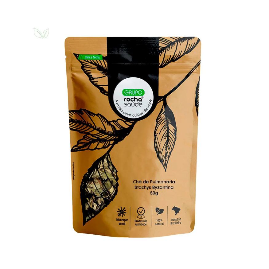 Grupo Rocha Saúde Chá de Pulmonaria Stachys Byzantina 50g