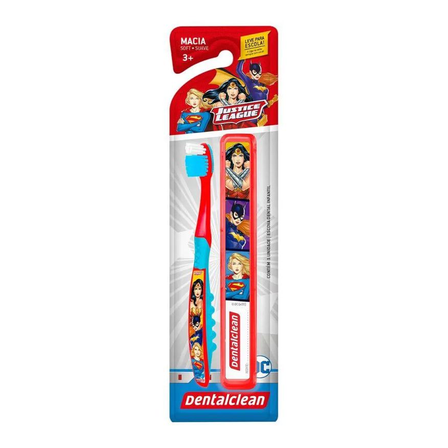 Dentalclean Escova Dental Infantil Herois Escolar Vermelho
