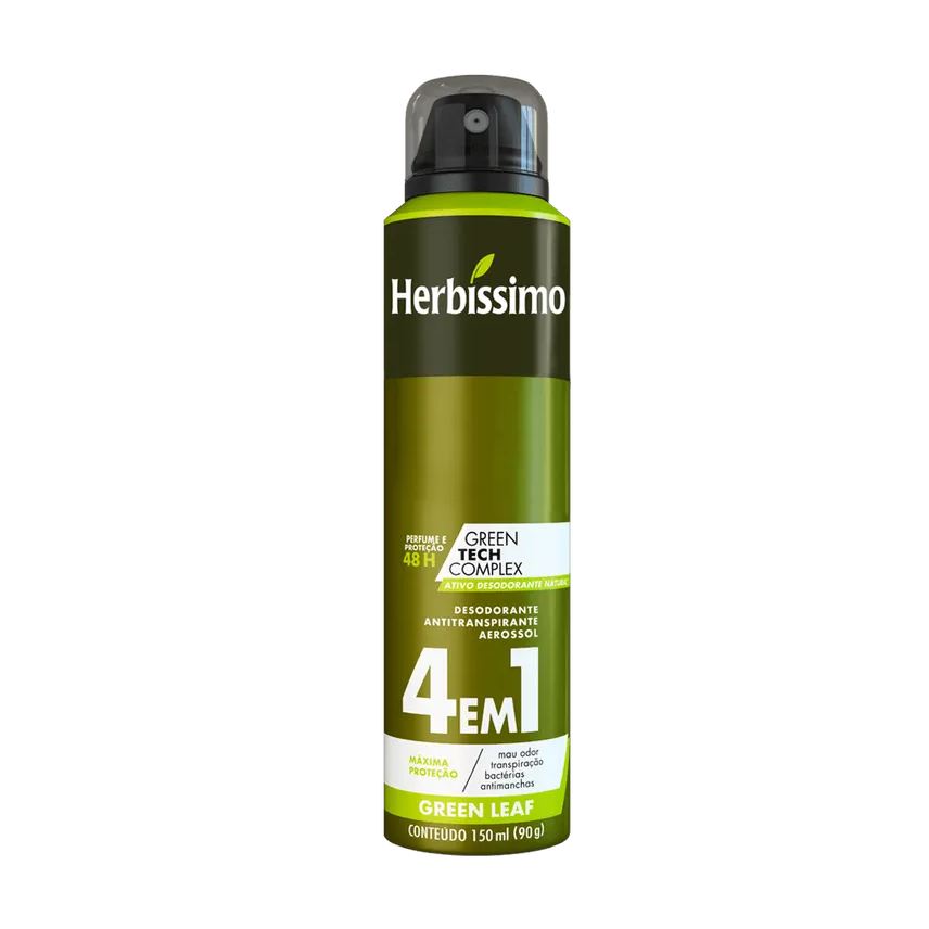 Herbíssimo Desodorante Aerosol Antitranspirante Herbissimo Green Leaf 150ml