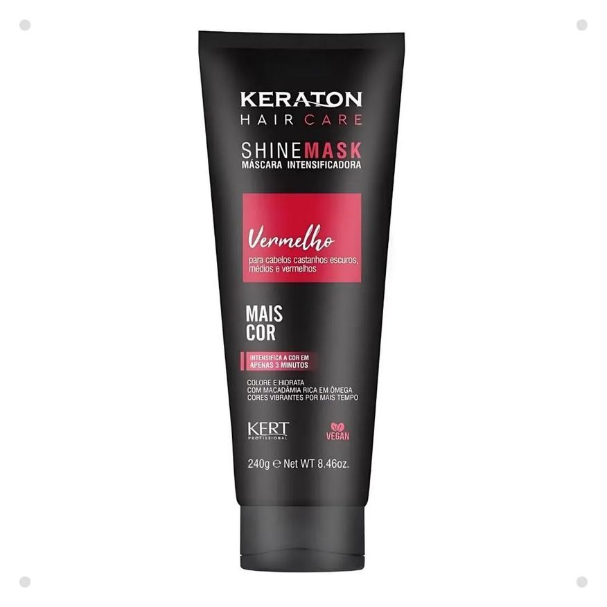 Kert Máscara Matizadora Keraton Shine Mask Vermelho 240g