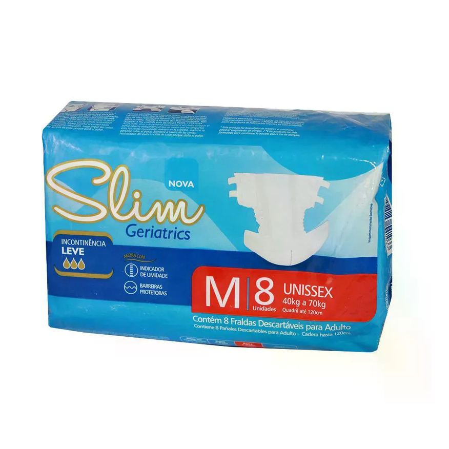 Slim Fralda Geriatrica M 08un