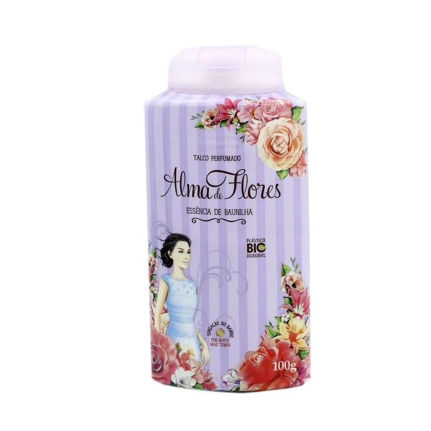 Alma Talco de Flores Baunilha 100g