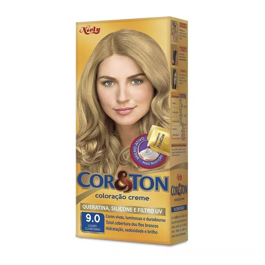 Niely Gold Tintura Cor Ton 9.0 Louro Clarissimo