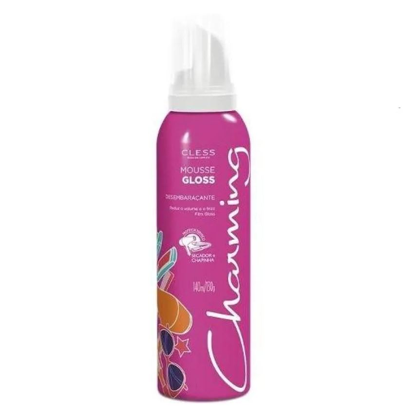 Charming Mousse para Cabelo 140ml Gloss Protecao Termica