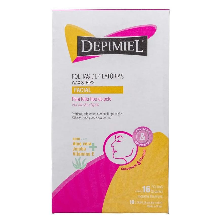 Folhas Depimiel Prontas Facial C/16 Unid.