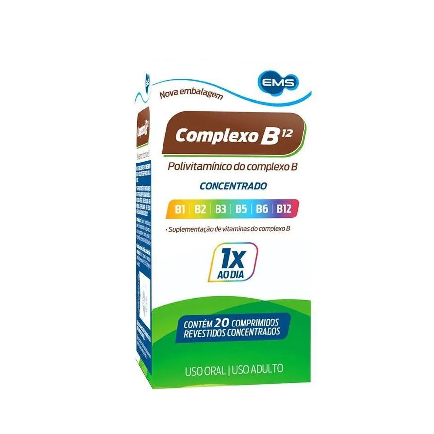 Ems Complexo B Concentrado 20cpr Rev