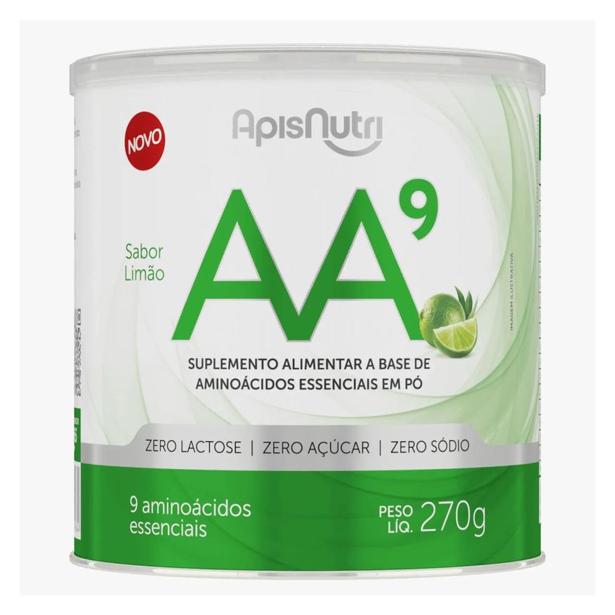 Apisnutri Aa9 Aminoácidos Essenciais 270 Gramas Zero Açúcar