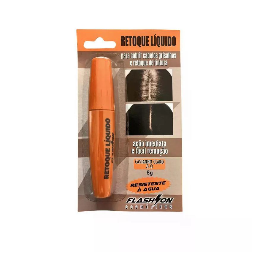Suport Retoque Liquido Flash On 5.0 Castanho Claro 8g
