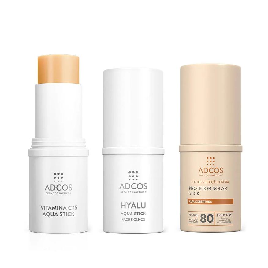 Adcos Kit Rotina Prática com Alta Cobertura Beige