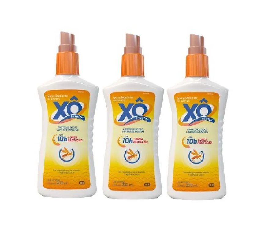 Cimed Kit 3x Repelente Spray Xô Inseto com 200ml