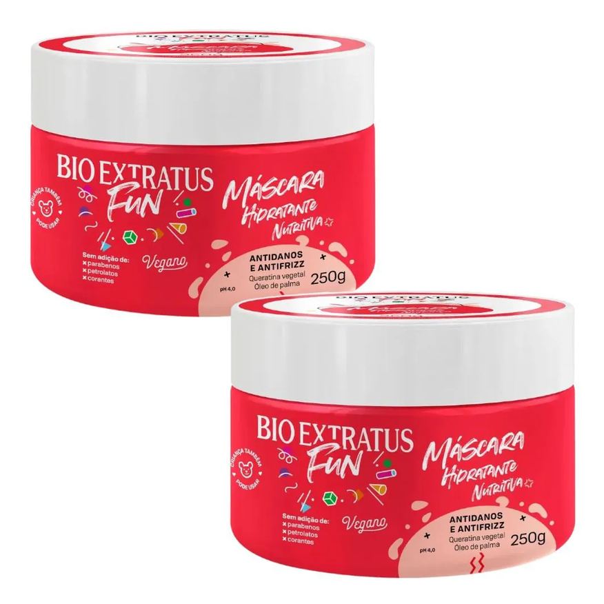 Bio Extratus Kit 2 Mascara Tratamento Fun Hidratantes 250g