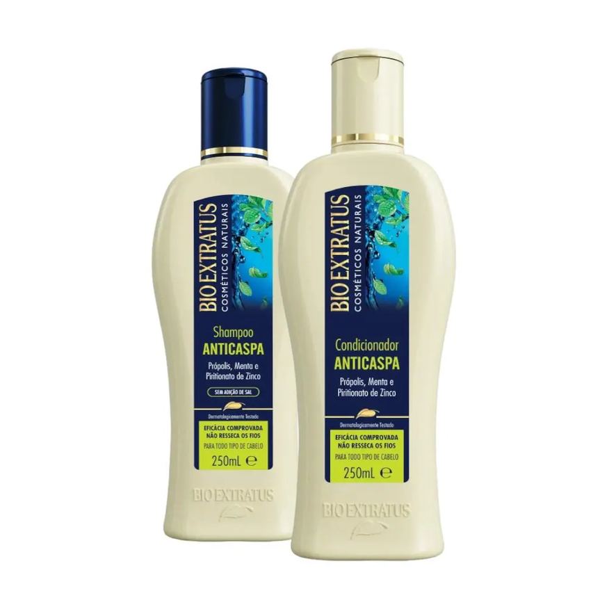 Bio Extratus Kit Anticaspa 1 Shampoo 250ml 1 Condicionador 250ml